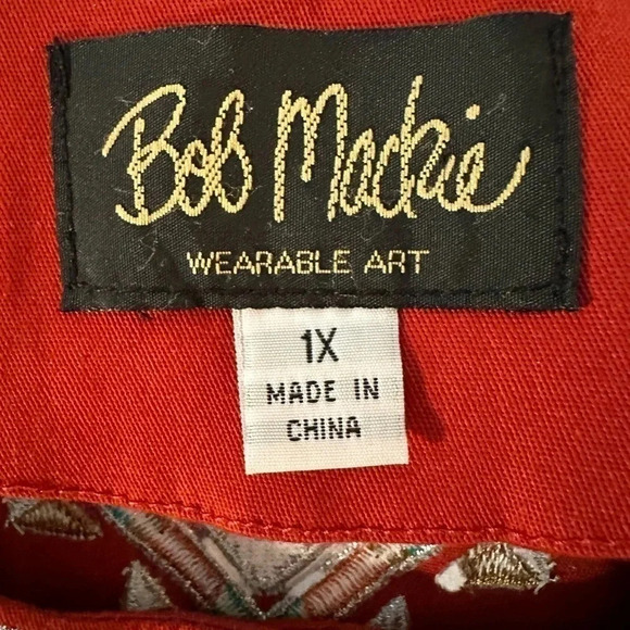 Bob Mackie wearable art jacket size 1 X - Picture 3 of 5